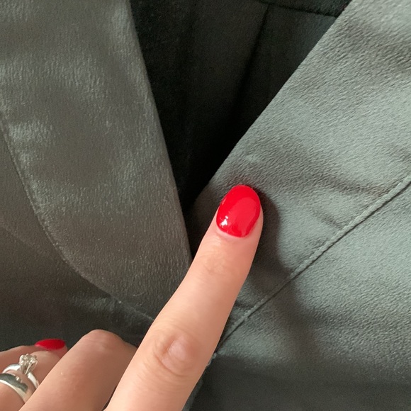 H&M Dark Green Festive Classy Blouse / Size XXS - Picture 13 of 13